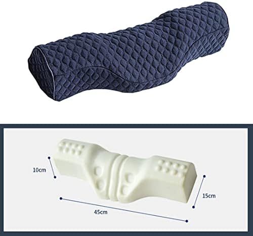 BEDAZE Blue Cervical Neck Pillow with Massage Function