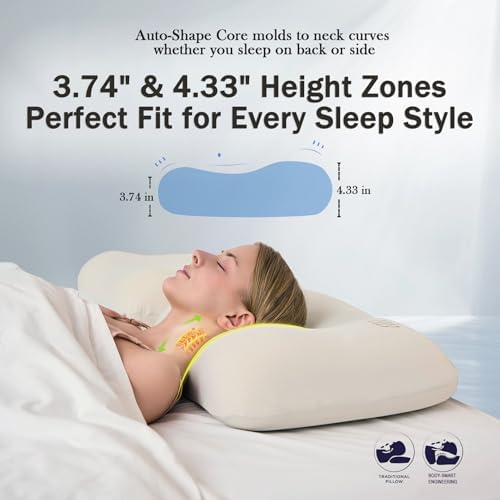 HighBeds Cervical Neck Pillow for Side Sleepers 1