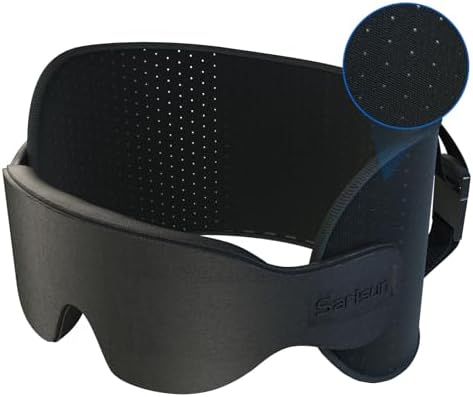 SARISUN Ultra-Thin Airplane Pillow with 3D Eye Mask