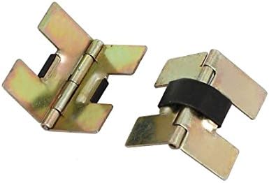 AexitFurniture Jewelry Gate Hardware Case Gift Box Spring Hinges Bronze Black