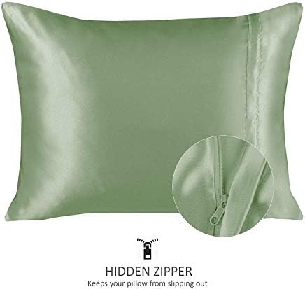 BLISSFORD Satin Pillowcase Set of 2 Sage Green - King Size