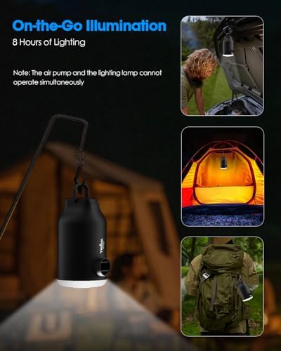TRILINK Mini Portable Air Pump with 5 Nozzles and LED Light 1