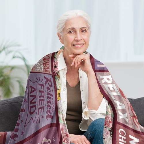 Retirement Gift Blanket for Women 60x50 Inch