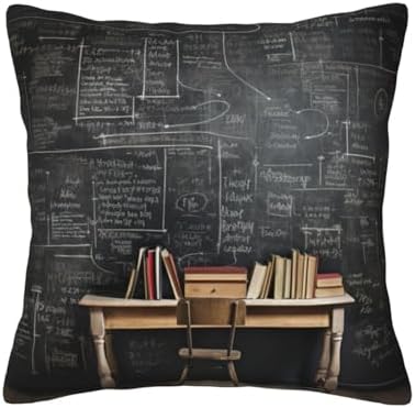 Black Textured Marble Pillow Soft 12x12 Inch Cushion Cover