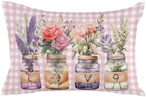 Waterproof Pillow Protector 2 Pack with Zipper Hearts Design