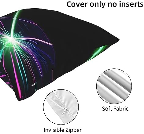 Ogniwo Laser Lights Throw Pillow 12x12 Inch