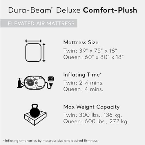 Intex Twin Size Dura Beam Air Mattress 2 Pack Gray