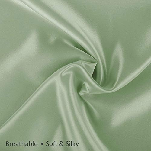 BLISSFORD Satin Pillowcase Set of 2 Sage Green - King Size