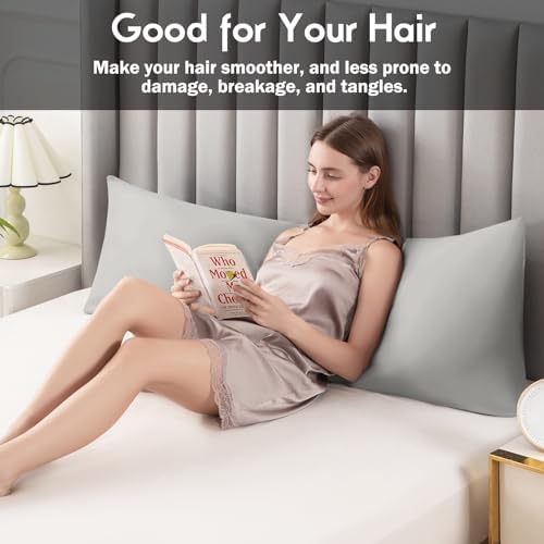 JamRest Body Pillowcase with Zipper Cooling Viscose from Bamboo