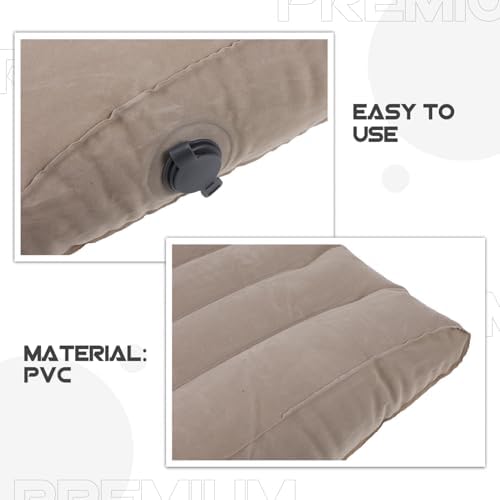 Luxshiny Inflatable Travel Pillow for Airplane Car Lumbar Support
