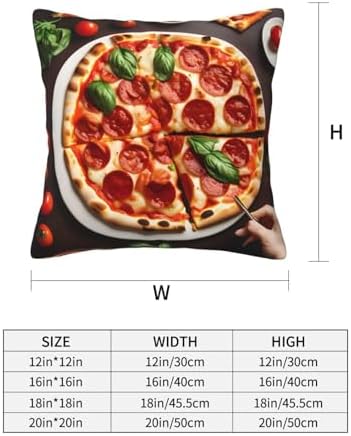 Ogniwo Pizza Food Throw Pillow 12x12 Inch