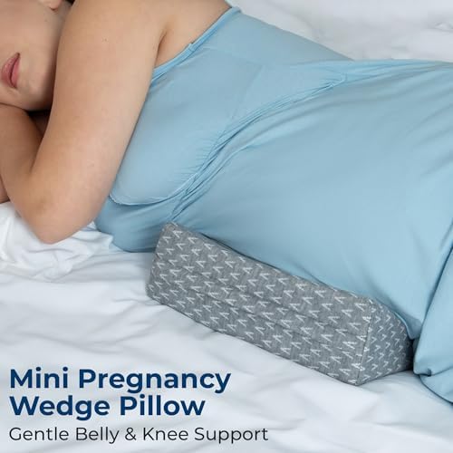 5 STARS UNITED Small Pregnancy Pillow Wedge - Gray