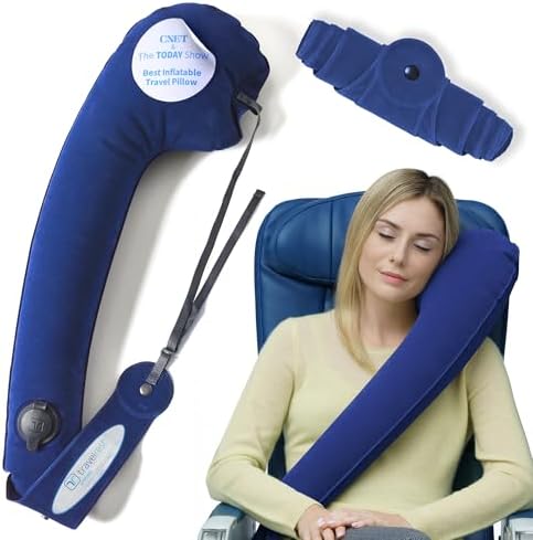 Travelrest Ultimate Inflatable Neck Body Pillow - Blue 1
