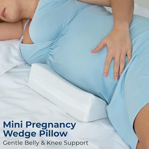 5 Stars United Small Pregnancy Pillow Wedge - White