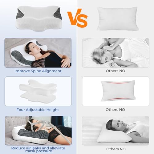 Elviros Cervical CPAP Pillow for Sleep Apnea
