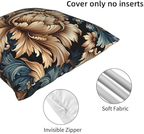Ogniwo Damask Pattern Throw Pillow 12x12 Inch