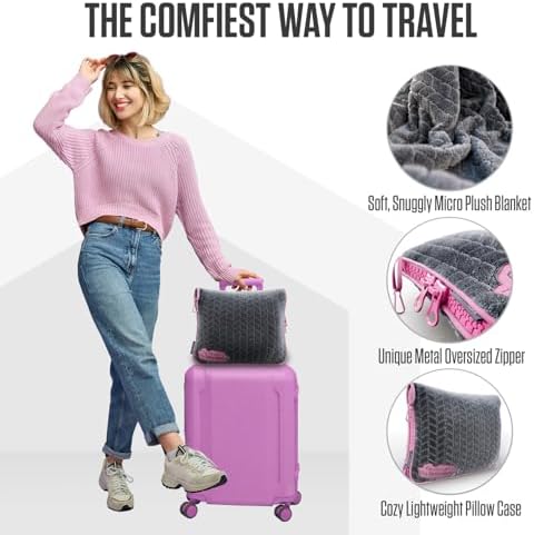 VENTURE 4TH Travel Blanket Pillow 2-in-1 Blanket Pillow for Travel