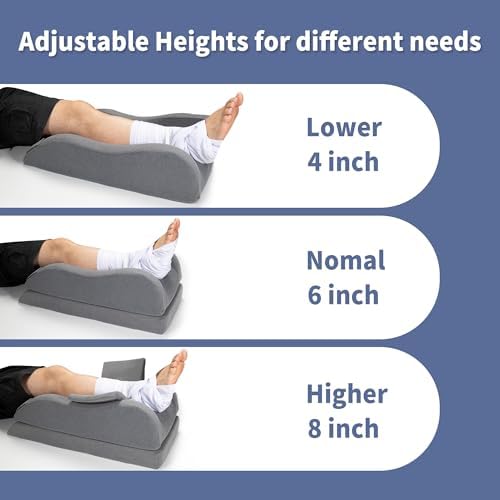 Adjustable Leg Elevation Pillow for Post Surgery Recovery