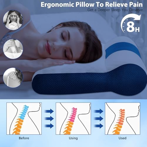 Ergonomic Pillow for Neck Support and Sleeping Comfort