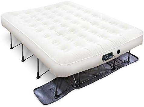 Ivation EZ-Bed Queen Air Mattress with Frame Rolling Case