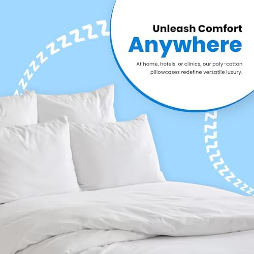 Avalon Bedding Standard White Pillowcases Set of 4