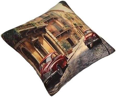Ogniwo Italian Street Throw Pillow 12x12 Inch Cushion Case