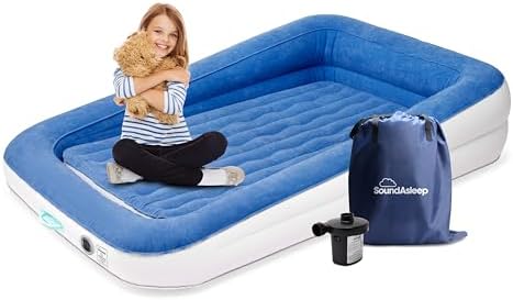 SoundAsleep Dream Series Kids Air Mattress with Secure Bumpers and Fast Pump
