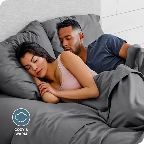 Bare Home Flannel Pillowcases Set of 2 - Grey