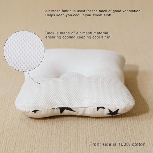 LUXHOUSE Unisex 13x9 Travel Pillow with Cool Cotton and Breathable Mesh