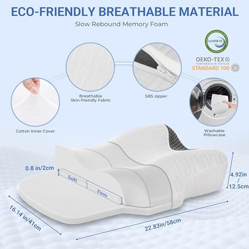 Elviros Cervical CPAP Pillow for Sleep Apnea