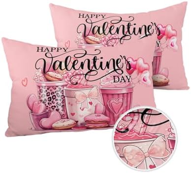 Waterproof Pillow Protector 2 Pack with Heart Shape Design 1