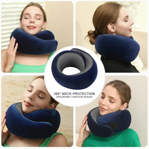 Memory Foam Travel Pillow for Neck Support