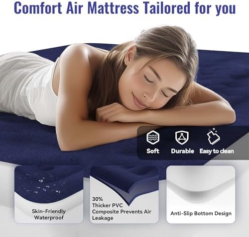 Mentech Queen Air Mattress with Built in Pump