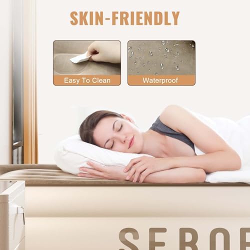 Sebor Air Mattress Twin with Rechargeable Pump 18
