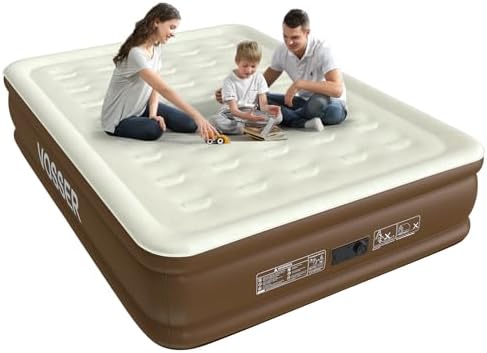 VOSSER Queen Air Mattress with Built-in Pump