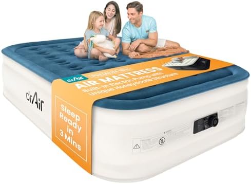 Dr Air Queen Air Mattress with Built-in Pump and Carry Bag 1