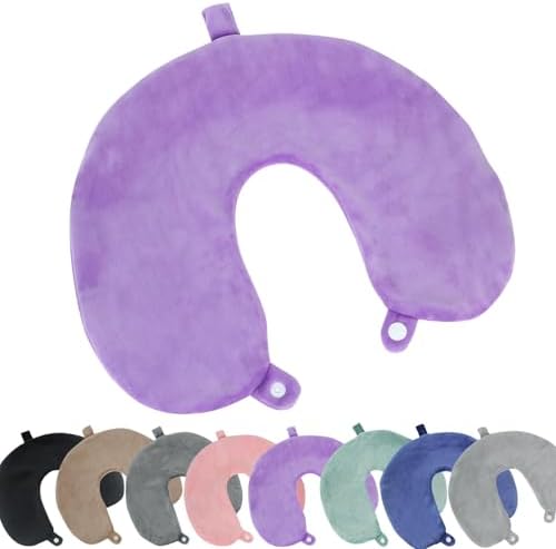 FEIYAUMI Travel Neck Pillow Cover Washable Zipper Closure Soft and Breathable