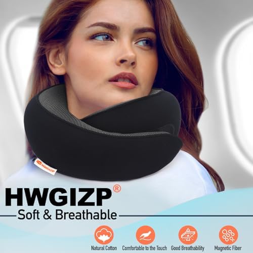 HWGIZP Travel Pillow with 360 Neck Support