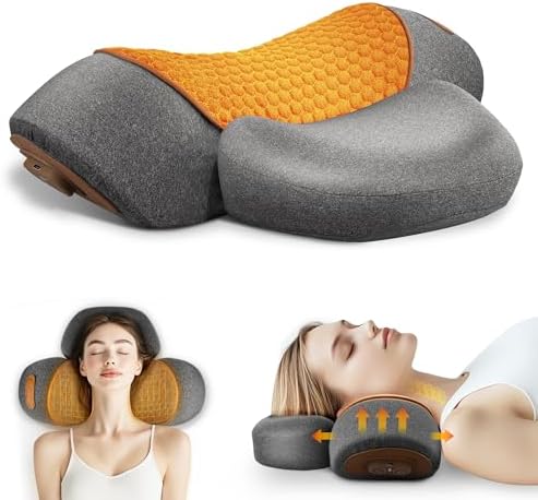 CARINIFY 3-in-1 Neck Massager Pillow with Heating and Traction