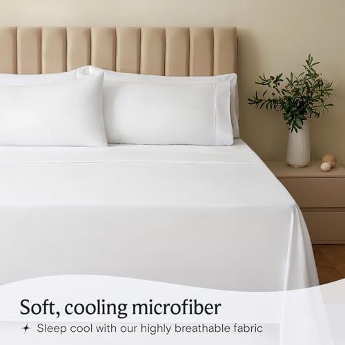 LuxClub Collection Pillowcases 2 Pack - White StandardQueen