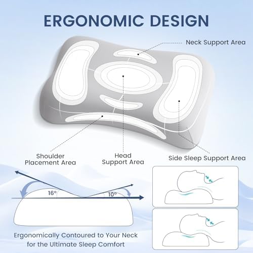 Elegear Deep Sleep Cooling Neck Pillow with Zero-Pressure Tech