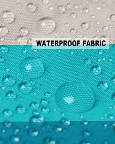 Waterproof Pillow Protector 2 Pack with Turquoise Gradient Design