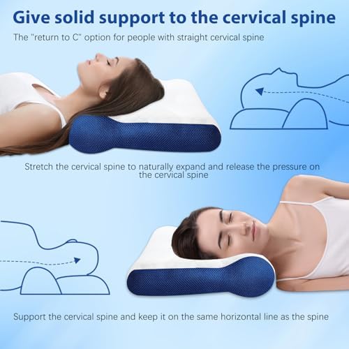 Ergonomic Pillow for Neck Support and Sleeping Comfort