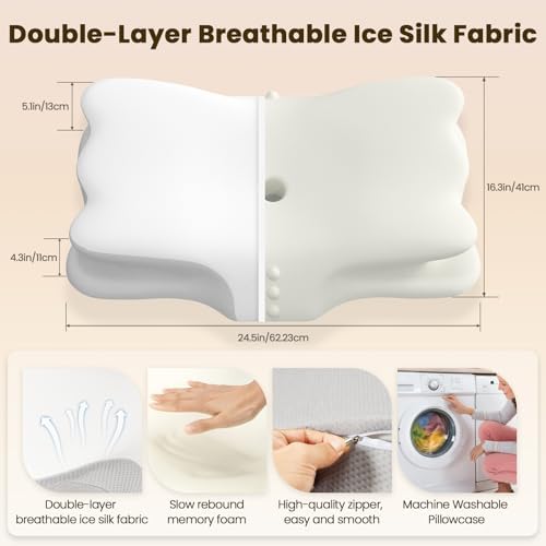 Tranqifit Cervical Pillow for Neck Pain Relief