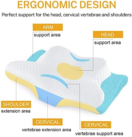Misiki Cervical Foam Pillow for Neck Pain Relief