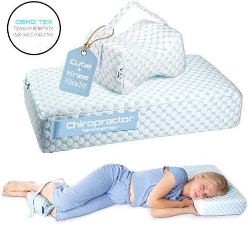 Dr Zzz Cooling Cube Pillow and Knee Pillow Set 1