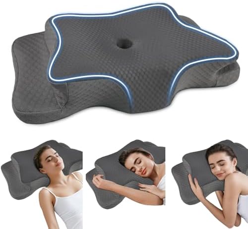 QIUBABYO Pain Relief Cervical Pillow for Neck Support and Comfort