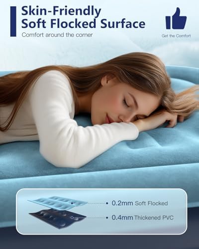 Lavisx Twin Air Mattress with Built in Pump 16 Raised Bed 1