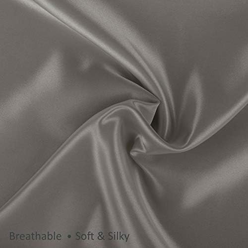 BLISSFORD Satin Pillowcase 2 Pack with Zipper