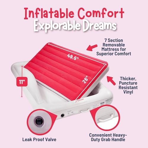 Asani Inflatable Toddler Bed with Electric Pump and Carry Case